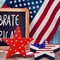 3 Pieces Independence Day Wooden Star Blocks Patriotic Wood Star Standing Blocks 4th of July Tabletop Decor for American Festival Celebration Home Decor (American Flag Prints Series)